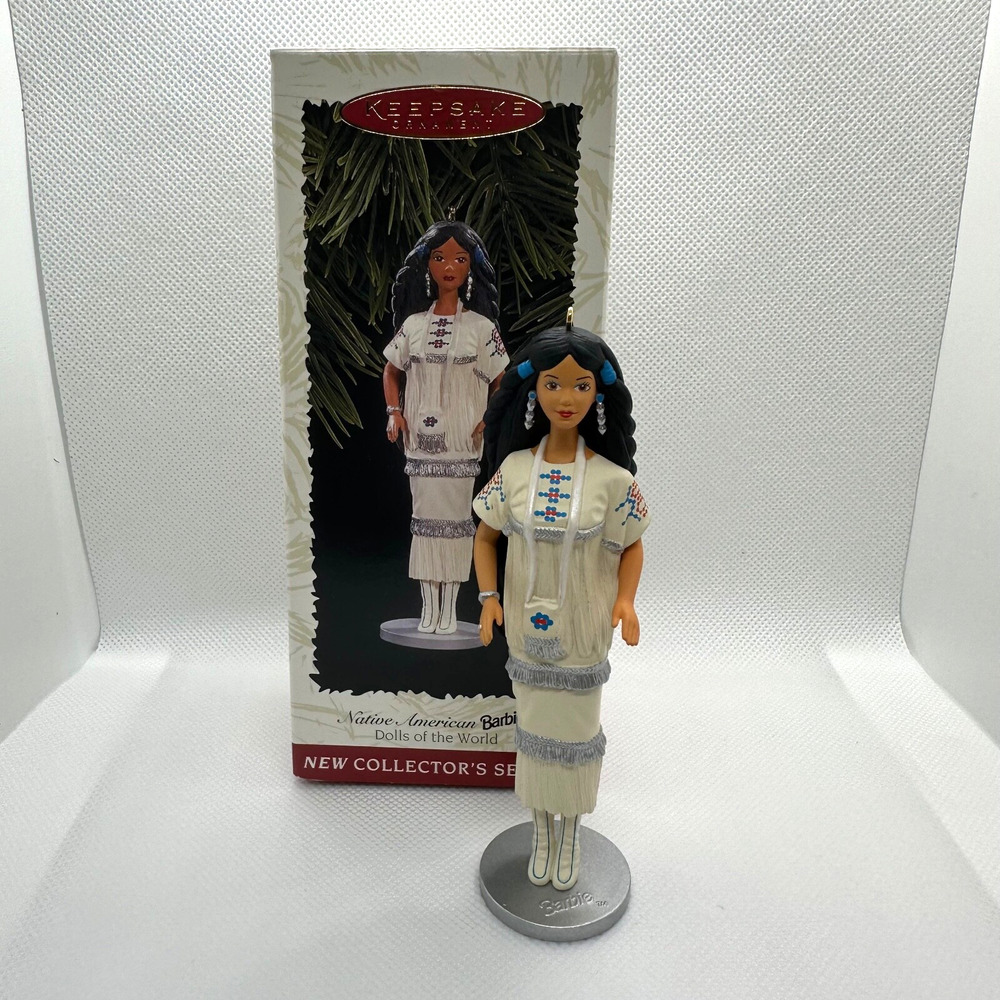 Hallmark Native American Barbie Doll of the World 1996 Collector Series Ornament